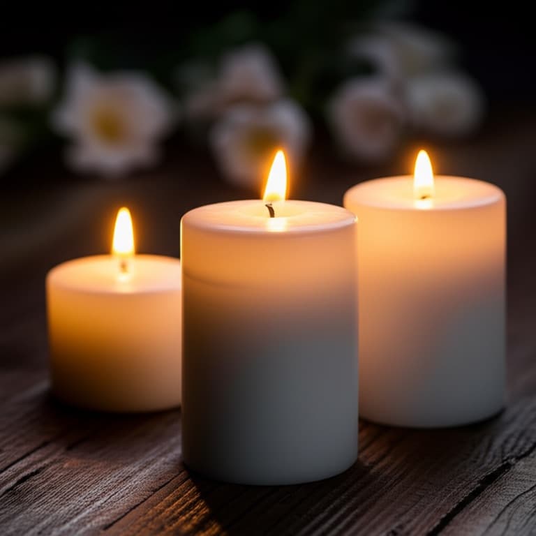 Memorial candles representing timeless remembrance and dignity